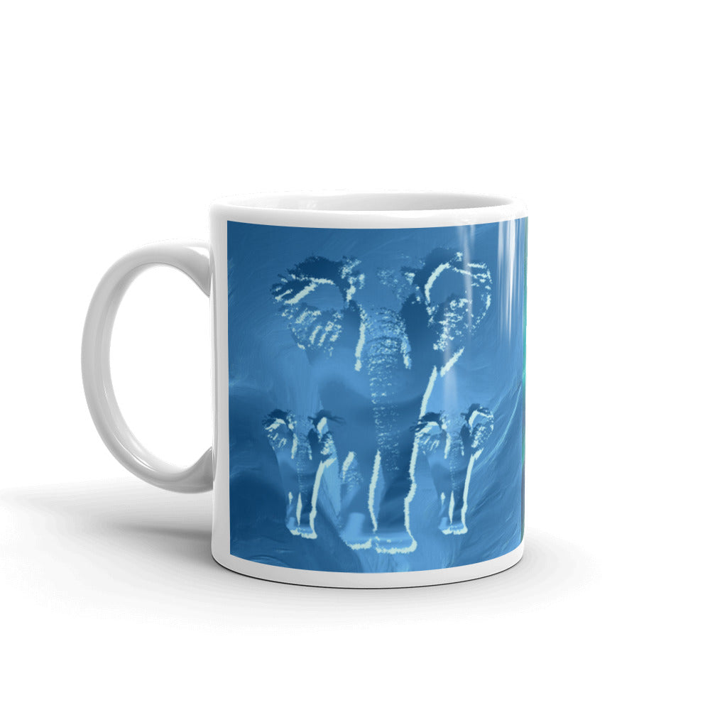 ceramic tea infuser mug 15oz elephant